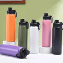 Axyaa Stainless Steel Vacuum Insulated Sports Water Bottle - Leak-Proof Travel Lid - Large Capacity