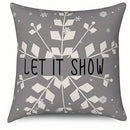 Axyaa Believe Merry Christmas Let It Show Cushion Cover for Sofa Bedroom Car