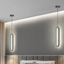 Axyaa LED Pendant Chandelier, Modern Minimalist Gold Black Hanging Lamp