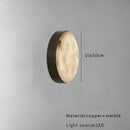 Axyaa Luxury Marble Ceiling Lamp Black Gold Modern Home Decor