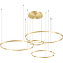 Axyaa Modern Acrylic LED Ring Chandelier for Home & Restaurant Decoration