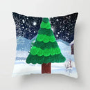 Axyaa Christmas Tree Throw Pillow Cover - Festive Home Decor