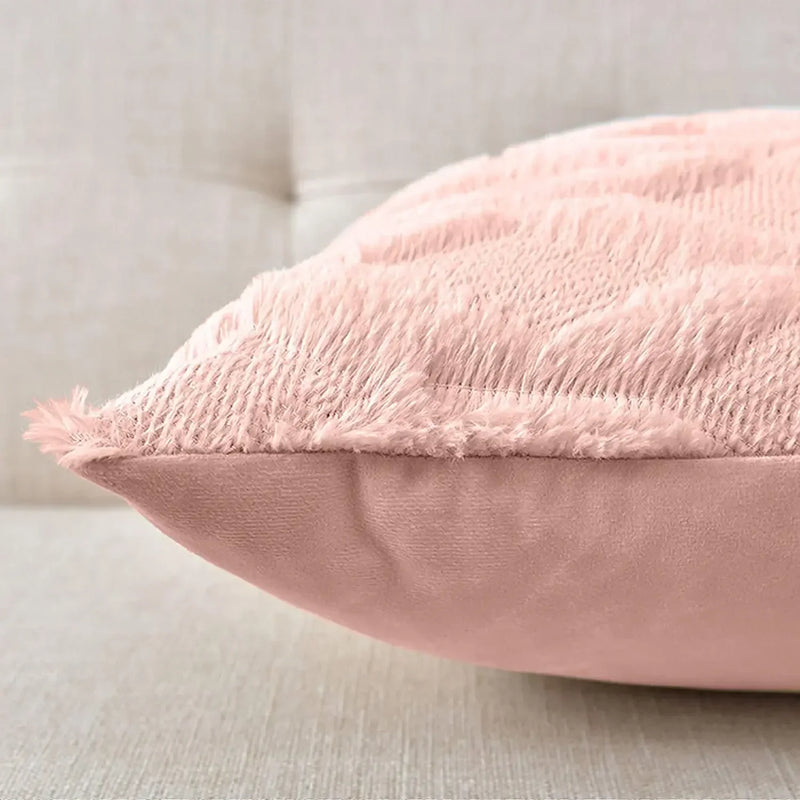 Pink Nordic Throw Pillow Cover for Living Room Sofa - Axyaa