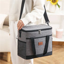 Axyaa Insulated Lunch Bag with Shoulder Strap - Large Capacity Portable Tote