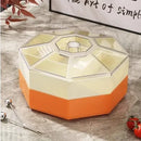 Axyaa Octagonal Dried Fruit Plate Double Layer Candy Box Snack Storage
