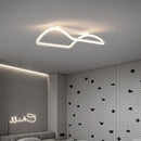 Axyaa Modern LED Ceiling Light - White/Black Bedroom & Dining Room Pendant Fixture