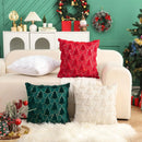 Axyaa Christmas Tree Plush Pillow Cover 45cm Home Decor