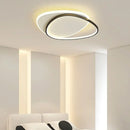 Axyaa Nordic Modern Bedroom LED Lamp: Simple, Ultra-thin, Art Interlaced Lines, Round Design