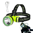 Axya LED Dive Headlamp: USB Rechargeable Submarine Waterproof Light