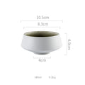 Axyaa High Foot Ceramic Soup Bowl Dessert Pasta Salad Snack Household Specialty Tableware