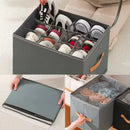 Axyaa Shoe Storage Box: Foldable Dust-proof Organizer for Wardrobe and Socks