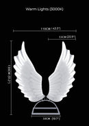 Axyaa Luminescent Angel Wings Lamp: Modern Fairy Wings for Party Stage
