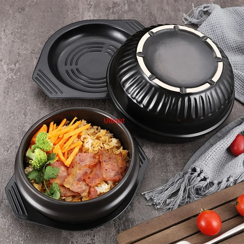 Axya High Temp Korean Stone Pot for Cooking Soup and Rice