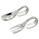 Axyaa Kids Stainless Steel Spoon & Fork Set with Box