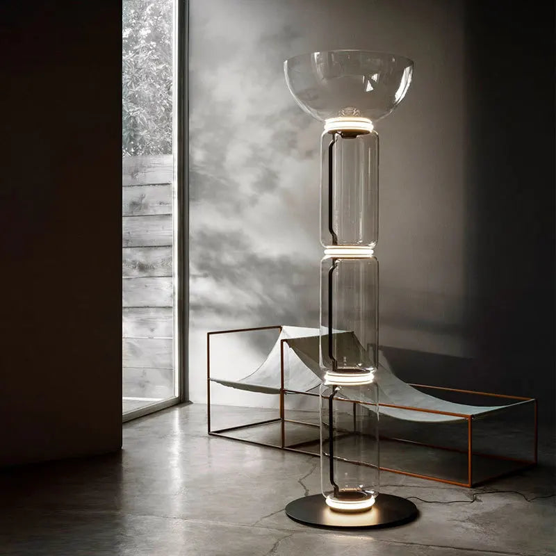 Modern Nordic Chandelier for Dining Room by Axyaa - Glass Jars Led Pendant Light