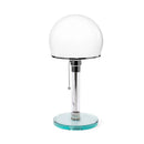 Axyaa Nordic Glass Hemisphere Desk Lamp with Dual-use Charging Feature