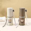 Axyaa Cartoon Toothbrush Cup: Cute Bathroom Organizer for Toothbrush and Toothpaste