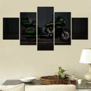 Axyaa Black Indian Pursuit Elite 2025 Canvas Wall Art Set