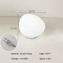 Axyaa Cobblestone Table Lamp: Modern Minimalist LED Lighting for Living Room and Bedroom
