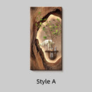 Axyaa Retro Mural Lamp with Green Plants for Entrance Hall Decoration