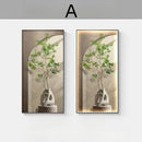 Axyaa Green Plant Wall Lamp: High-End Living Room Décor & Hallway Ornament