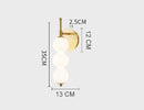 Axyaa Gold LED U-shaped Wall Lamp Sconce for Minimalist Bedroom Decor