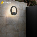 Axyaa LED Outdoor Wall Light Waterproof Aluminum Round Square Garden Sconce