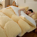 Axyaa Queen Warmth Fleece Weighted Blanket for Winter
