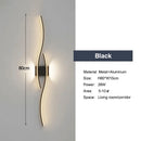 Axyaa Nordic LED Wall Sconce for Bedroom, Black/White Aluminum, AC85-265V