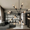 Axyaa Retro Vintage Black Sputnik Chandelier for Dining Room, Bar and Restaurant