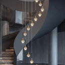 Axyaa Crystal Glass Ball Chandelier for Home Decor