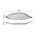 Axyaa Retro Glass Fruit Plate: Creative Hammer Pattern, Light Luxury Design