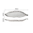 Axyaa Glass Fruit Plate, Retro Hammer Pattern, Household Snack Plate
