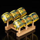 Axya Dragon Kung Fu Tea Set for 6, High-end Bone Tea Set