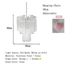 Axyaa Glass Chandelier Light: Elegant French Home Decor for Living Room, Bedroom, Hotel, Staircase.