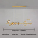 Axyaa Glass Bubble Pendant Light for Kitchen Island Chandelier & Dining Room