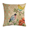 Axyaa Retro Print Linen Cushion Cover - 45*45cm