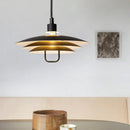 Axyaa Nordic LED Circular Chandelier Pendant Light for Living Room Indoor Lighting