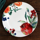 Axya Pomegranate Ceramic Plate Set, 10 Inch, Circular Steak Breakfast Dish