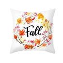 Maple Pumpkin Autumn Pillowcase Sofa Seat Cushion Cover by Axyaa