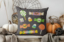 Axyaa Magic Element Pattern Halloween Theme Cushion Cover for Sofa Bedroom Car