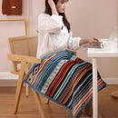 Axyaa Bohemia Ethnic Flannel Throw Blanket – Winter Coral Fleece Thermal Quilt