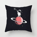 Axyaa Astronaut Theme Polyester Pillowcase Sofa Chair Cover 45x45cm