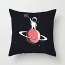 Axyaa Astronaut Theme Polyester Pillowcase Sofa Chair Cover 45x45cm