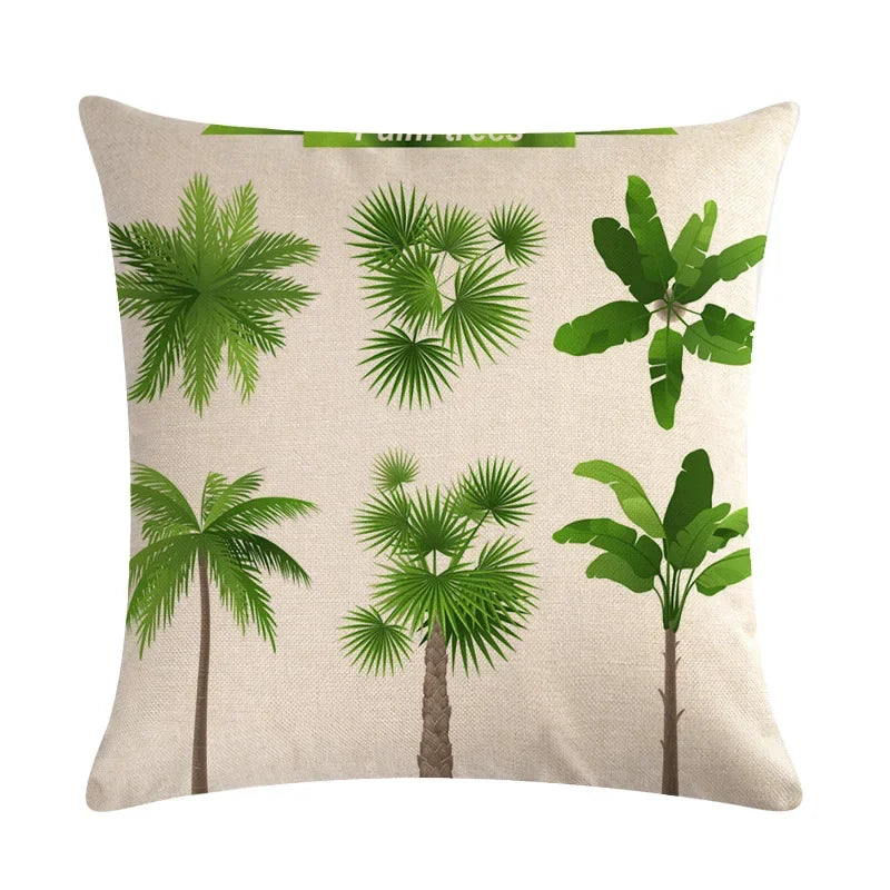 Axyaa Tropical Rain Forest Pillowcase for Office Sofa and Leisure Decoration