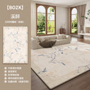 Axyaa Luxury Floral Retro-Style Living Room Carpet, Thick Soft Rug for Bedroom Décor