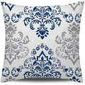 Axyaa Blue Modern Simple Square Pillowcase 40x40cm Home Decor Sofa Cushion Cover