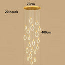 Axyaa Modern LED Pendant Light Chandelier for Staircase & Living Room - Indoor Hanging Lighting
