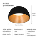 Axyaa Wood Grain Personality LED Ceiling Light for Bedroom, Living Room, Study