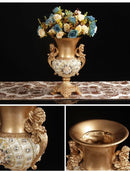 Axyaa European Resin Vase Dried Flower Arrangement Home Decor Plate